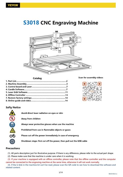 VEVOR S3018 PROVER MANUAL Pdf Download